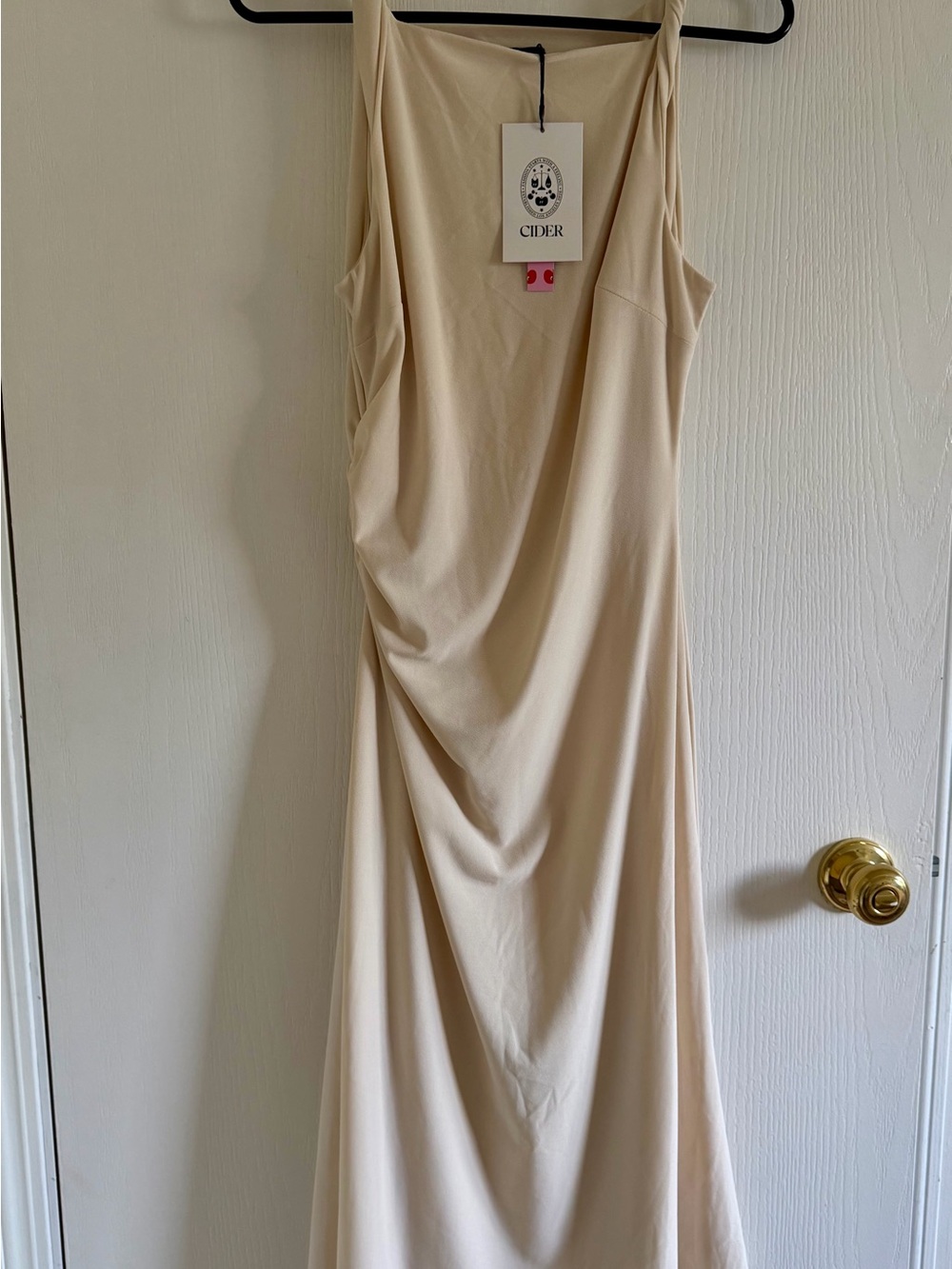 Cream Slip Dress